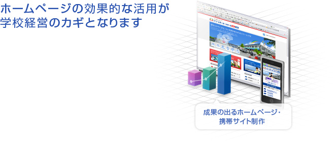 ホームページの効果的な活用が学校経営のカギとなります