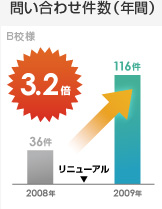 問い合わせ件数（年間）