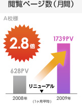 閲覧ページ数（月間）