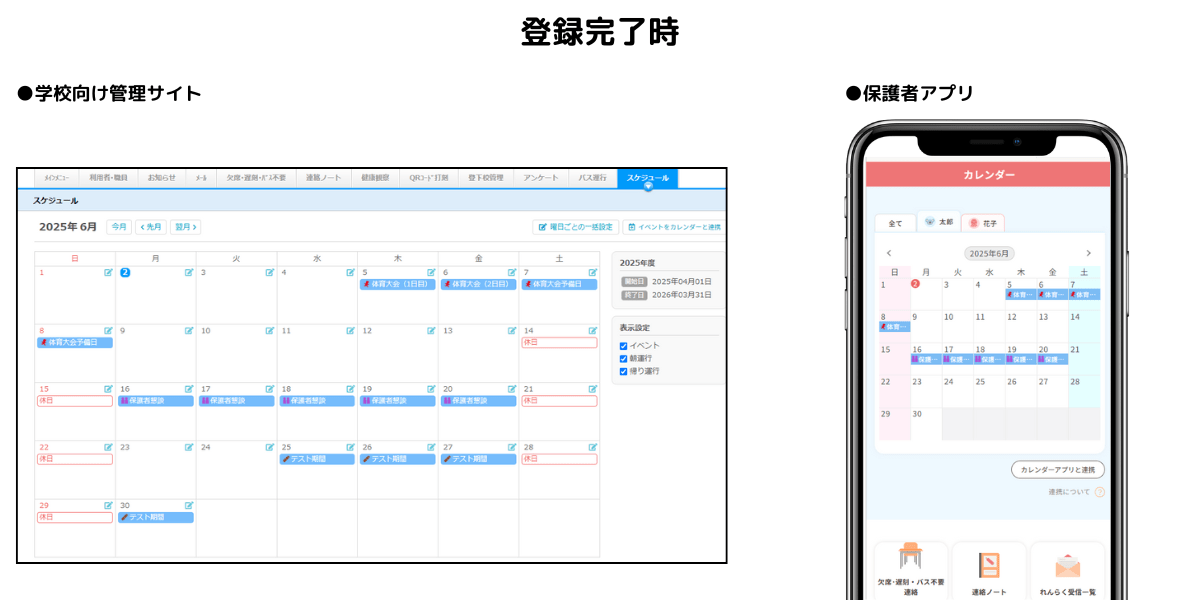 スケジュールの登録方法