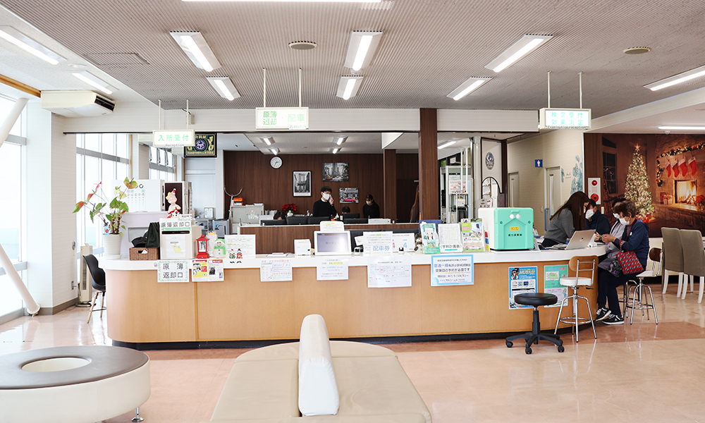 深谷自動車教習所様の受付