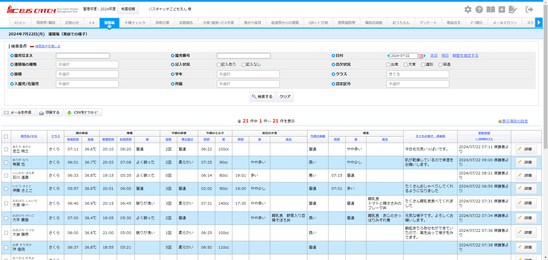 連絡帳機能の活用メリット -職員編-