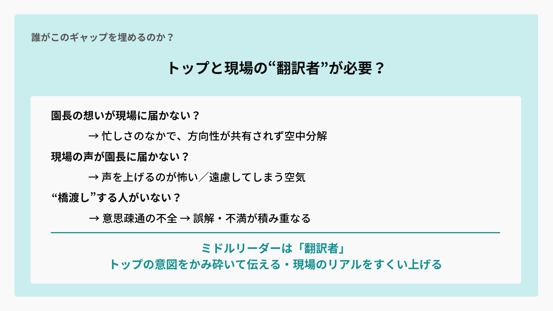 話題提供:そもそも、なんで今「ミドルリーダー」が必要なの?(VISH株式会社 西尾 真吾氏)