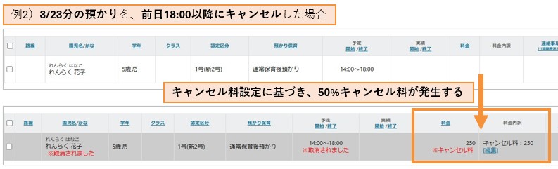 表示項目の設定で「料金」「料金内訳」にチェックをつけると一覧で確認可能